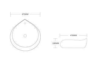 Раковина Cerutti SPA CR045E 47см белый
